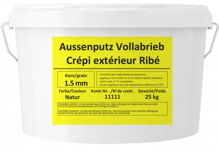 Synthetischer Vollabrieb für den Aussenbereich 1.5 mm
