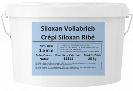 Siloxan Vollabrieb für den Aussenbereich